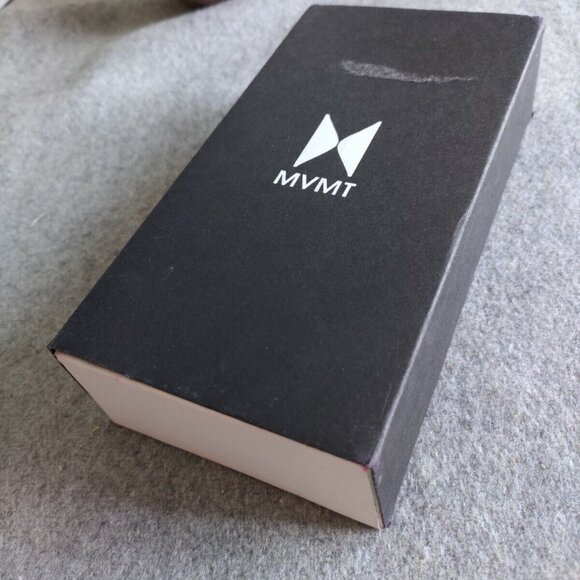 WOMEN'S MVMT 40MM ROSE GOLD WATCH STAINLESS STEEL WHITE DIAL CORAL LEATHER BAND - Picture 10 of 10